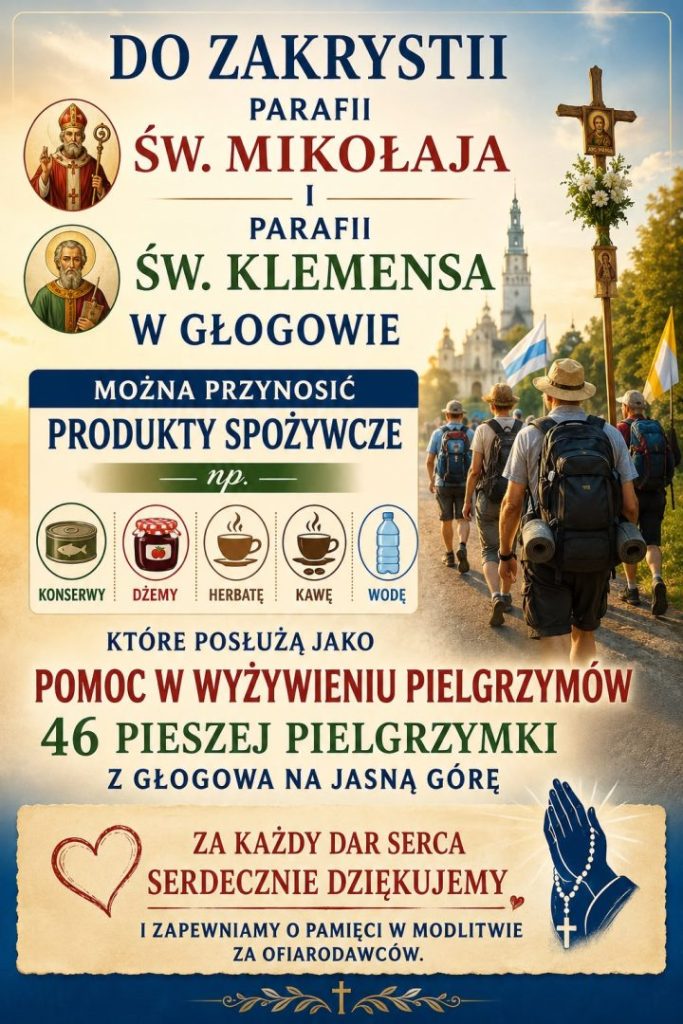 Zbiórka żywności na Pielgrzymkę
